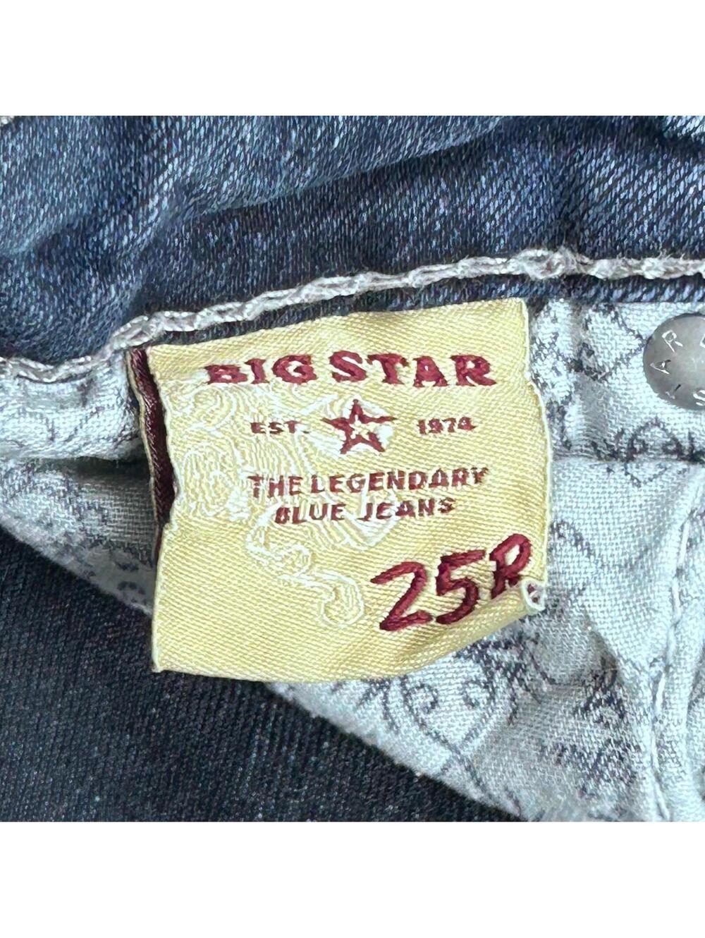 Big Star Womens Kayla Straight Jeans Size 25 R Legendary Blue 5-Pockets Denim - Picture 11 of 15